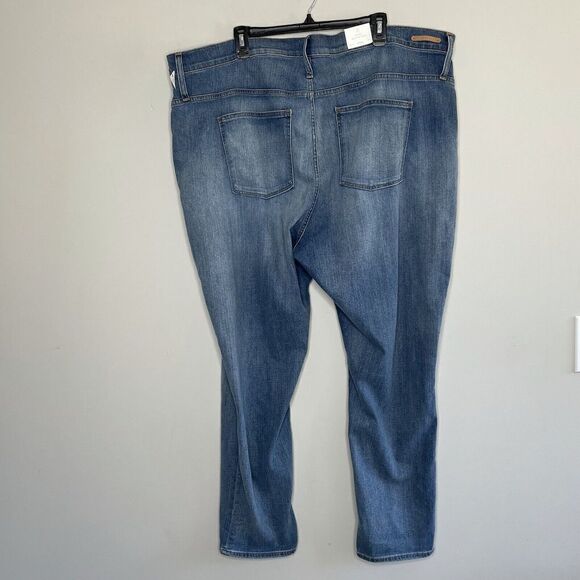 CASLON Womens Arden High Waisted Boyfriend Denim Jeans NEW Distressed Stretch 48 - Picture 5 of 9